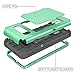 WeLoveCase S10 Plus Wallet Case Defender Wallet Card Holder Cover with Hidden Mirror Three Layer Shockproof Heavy Duty Protection All-Round Armor Protective Case for Samsung Galaxy S10+ Plus Mint