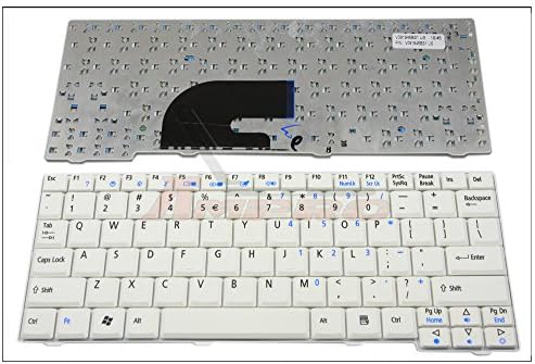 Genuine New US Laptop keyboard for Acer Aspire One Series 8.9" 531H D150 D250 P531 AOA150-BW A110 KAV10 AOA150 AOD150 AOD250 ZG5 ZG8 White | V091946BS1 9J.N9482.21D KB.INT00.668 9J.N9482.21D NSK-AJF1D