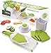 Deluxe Cook V-Blade Mandoline Slicer - Light, Compact, Easy to Use & Clean - Vegetable Slicer - French Fry Cutter - Potato Chip Slicer - Julienne Tool - Plus FREE Recipe eBook