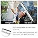 Baban Shower Squeegee with 2 Strong Adhesive Holder Hooks, Stainless Steel Glass Squeegee Window Squeegee - All-Purpose Squeegee for Bathroom/Kitchen/Car Glass/Mirror/Shower Door, 9.6 Inch, Chrome