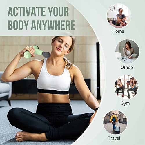 HAUSHOF Mini Massage Gun, Handheld Deep Tissue Percussion Muscle Massager Gun for Athletes, Ultra Small Portable Electric Therapy Gun for Back, Neck, Legs, Shoulder with Carry Bag, Gifts for Men Women