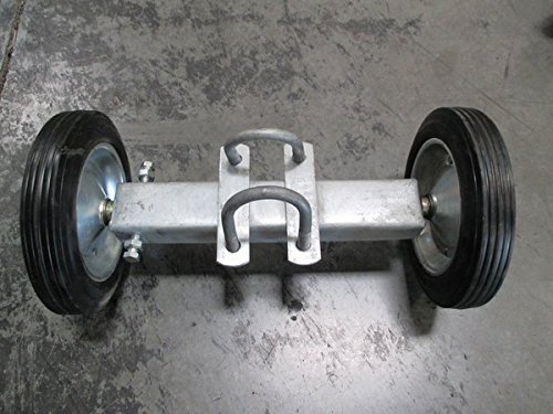 8" Rolling GATE Carrier Wheels: for Chain Link Fence Rolling Gates - rut Runner