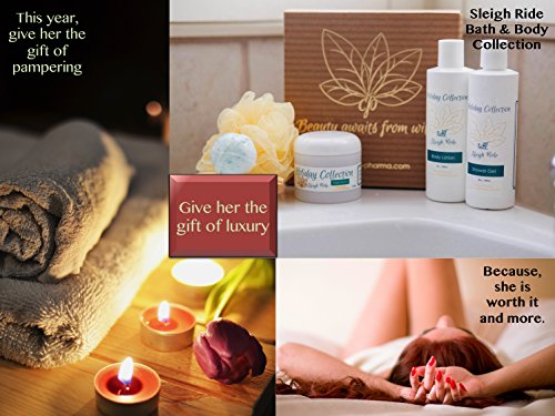 Special Home Spa Gift Set with Body Lotion, Shower Gel, Sugar Scrub, Loofah Bath Sponge, Bath Bomb, Scrub Brush – Gift Ideas for Birthday, Anniversary, New Year, Valentines – Gifts for Woman, Men