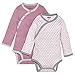 Skip Hop Baby-Girls Newborn Petite Triangles Side Snap Long Sleeve Bodysuit, Pink, 6 Months