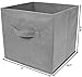 Greenco Foldable Storage Cubes, 6 pcs (Gray) | Closet Organizer Storage Basket/Box/Bin/Shelf | Cube Storage Organizer | Collapsible Storage Bins Boxes | Non-woven Cloth Fabric Bin Drawers/Baskets