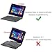 Fintie Nextbook Flexx 10 2016 / Nextbook 10 Case - Premium PU Leather Folio Cover for Nextbook Flexx 10 Convertible Laptop with keyboard / Nextbook 10 [Not Fit Old Version Nextbook 10.1], Black