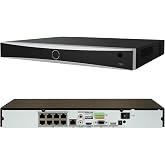DS-7608NXI-K2/8P 4K 8MP 8CH PoE NVR H.265+ Human/Vehicle Detection No HDD | AcuSense Network Video Recorder Compatible with ONVIF/HIK IP Camera, International English Version, Up to 16TB, No Bracket