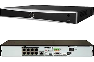 RICHSECU DS-7608NXI-K2/8P 8CH 4K 8-Channel PoE AcuSense NVR Network Video Recorder Human/Vehicle Detection Compatible with HIK IP Camera(International English Version No HDD)