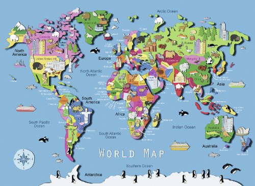 Ravensburger World Map Puzzle (60-Piece)