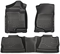 Husky Liners Front & 2nd Seat Floor Liners Fits 08-13 Silverado/Sierra 1500 Crew