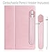 iPad Pro 9.7 Case, [Corner Protection] CaseCrown Bold Standby Pro (Rose Quartz/Pink) Case w/Apple Pencil Holder - Black, Sleep/Wake, Hand Grip, & Multi-Angle Viewing Stand