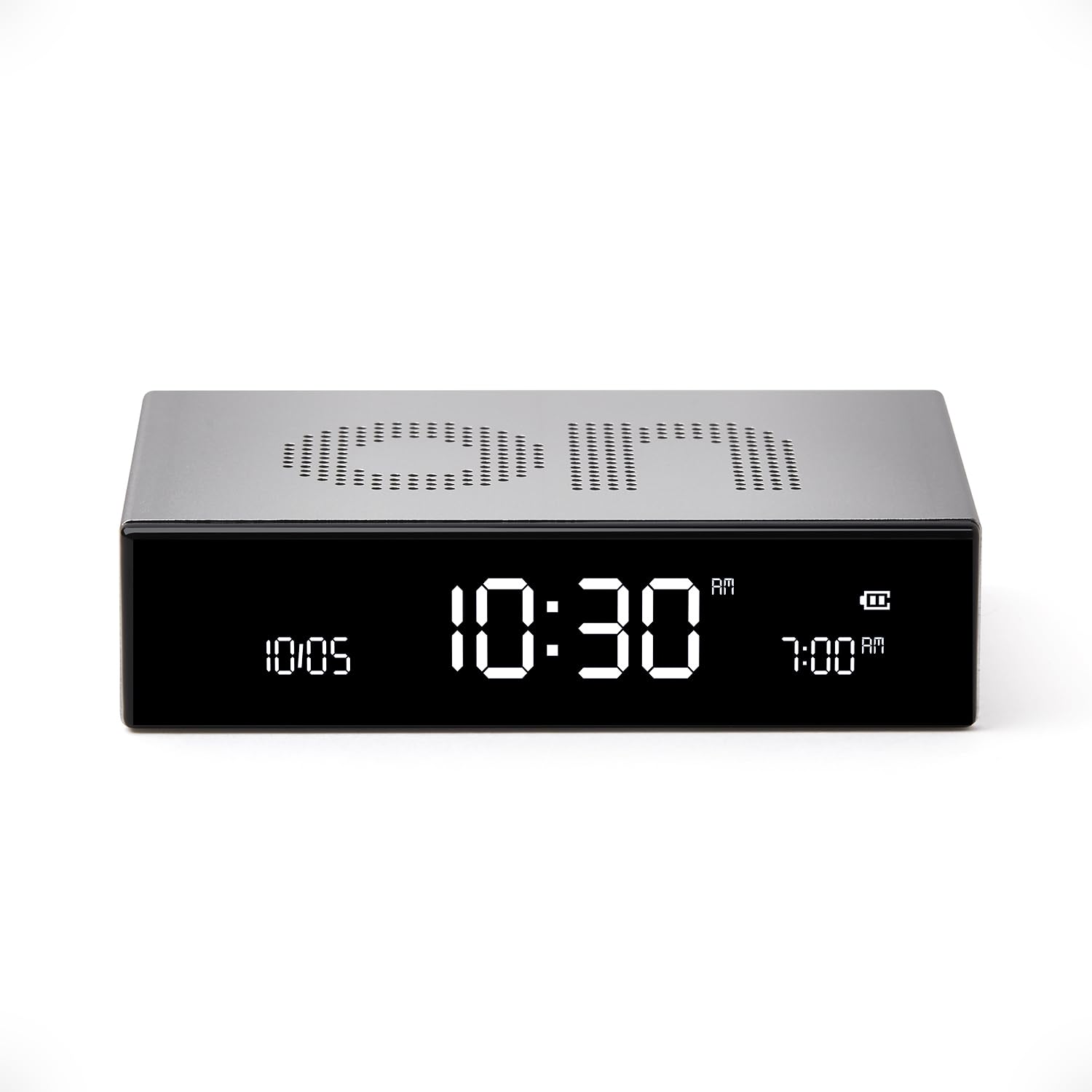 Lexon FLIP Premium LCD Alarm Clock (Aluminium Poli)