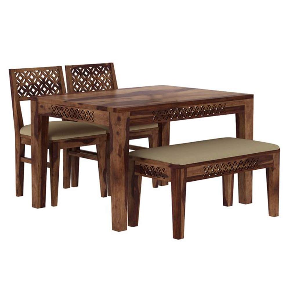 Douceur Furnitures Solid Sheesham Wooden/Indian Rosewood Wooden Four