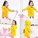 Age 2-10 Years Kids Hooded Button Down Long Jacket Bow Lightweight Raincoat
