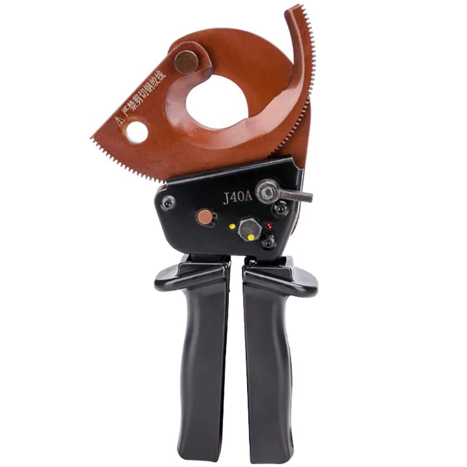 J40A Ratchet Cable Cutter, Industrial Grade Heavy Duty Wire Cutters, Manganese Steel Cable Cutting Tool, Clamp Gear Electricians Appliance, Scissors for Copper Aluminum Armored Cable up to 300mm²