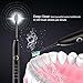 Electric Toothbrush Sonic Rechargeable Toothbrush,37200 brush strokes per minute,5 Customizable Modes,100 days battery life,2 Replacement Heads