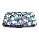 Explore Land Slim Aluminum and ABS RFID Blocking Credit Card Case RFID Shield Travel Wallet with 8 Slots for Bank Debit, ID, ATM, Cards against Scanning (Cats)