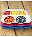 Innobaby Stainless Bus Plate with Airtight Sectional Lid, The Original, Leak-Resistant Divided Platter, Mom Invented Fun Shape Plate Din Din SMART for Babies, Toddlers and Kids, BPA Free Plate
