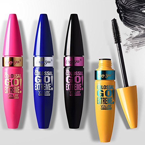 Long Lasting Waterproof Mascara, Very Black, Longer Thicker, Voluminous Eyelashes, Long Lasting Charming Eye Makeup, Lasting All Day (A) - Thumbnail 2