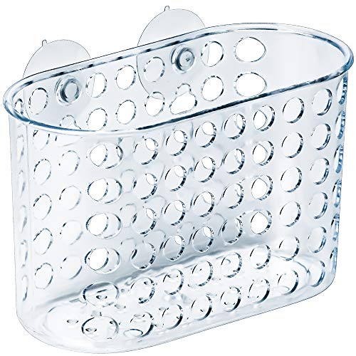 DecorRack Large Bath Caddy Basket with Suction Cups, 7.5