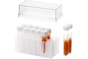 Clscea Aquarium Baby Brine Shrimp Dispense Storage Container Collection Tubes Kit for Brine Shrimp Hatchery 12 x 1.5ml