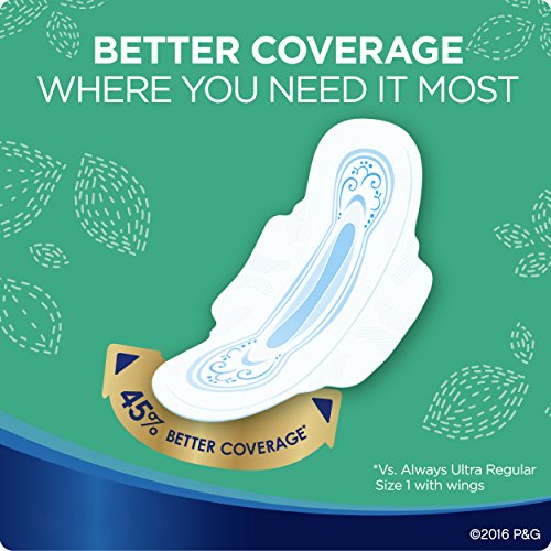 Always Ultra Thin Pads Size 3, Extra Long, Super Absorbency With Wings, Unscented