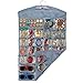 Hanging Jewelry Organizer from Unjumbly, Surpassing all Jewelry Hangers - Inbuilt Rotating Hanger, 32 Varying Sized Pockets and 18 Large Hoops, Keeping Your Closet Organized