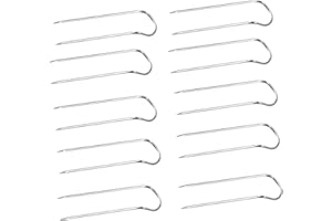 JFFX 50 Pcs Sewing U Pins, 0.9 Inch Fork Pins for Quilting Needle Crafts Pins Double Blocking Pins Multipurpose Straight Pins for DIY Sewing Jewelry Craft Making Home Decor