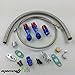 T3 T4 T3/T4 T70 T66 TO4E Turbo Charger Oil Feed Oil Return Oil Drain Line Kit