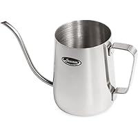 Long Narrow Spout Coffee Pot [Small] - Newness 304 Stainless Steel Hanging Ear Hand Blunt Pour Over Drip Pot for Coffee…