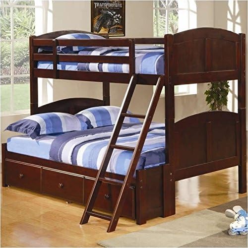  Bowery Hill Twin Over Full Bunk Bed In Chestnut