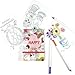 ‘OH HAPPY DAY’ Postcard Coloring Book, 30 Postcards 4X6, Elastic Closure- Greeting Cards Set Anti Stress Coloring Postcard Book Color Therapy Stationery Note Cards Set