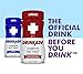 DrinkAde Hangover Prevention (24 Pack) for Hydration & Liver Detox with Electrolytes, Vitamin B, Milk Thistle, Only 5 Calories, Vegan, No Sugar, Caffeine-Free, Non-GMO