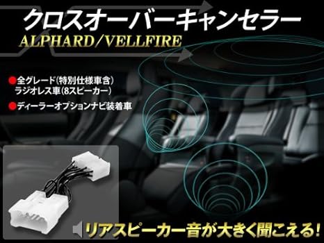 Amazon クロスオーバーキャンセラー アルファード ヴェルファイア 専用 後部座席のスピーカー音がしっかり聞こえます オーディオパーツ 車 バイク