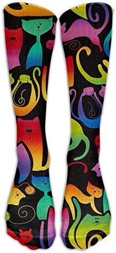 Cat HalloweenWomen Creative Comfortable Knee High Athletic Knee High Socks