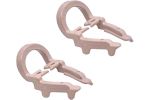 Angzhili 2pcs Distal-Extension Dental Dam Clamp,Rubber Sheets Barrier Clips,Dentistry Material Teeth Repair Tools,Long Size and Short Size