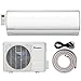 Klimaire KSIF012-H115-S BTU 16 Seer Ductless Mini-Split Inverter 13'. Installation Kit (115V), Air Conditioner Heat Pump System, 12,000 BTU-115 V
