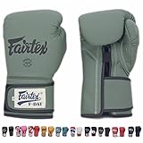 Fairtex Gloves Muay Thai Boxing Sparring BGV1 Size 8, 10, 12, 14, 16 oz in Black, Blue, Red, White, Pink, Yellow, Classic Brown, Emerald Green, Thai Pride, US, Nation, F-Day, Falcon, Breathable and more (F-Day,12 oz)