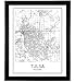 Tulsa Map Print, Tulsa Map, Tulsa Poster, City Map Posters, Tulsa Print, Oklahoma City, Oklahoma Map Art, Map Wall Art, Modern Map Art, Minimalist Poster, Scandinavian Poster, 8x10