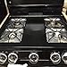 Aluminum Foil Gas Stove Burner Liners, 50 Pack Stove Burner Covers Disposable Square Stove Bib Liners Gas Rangetop Protectors Cooktop Replacement Keep Stove Clean Square 8.5