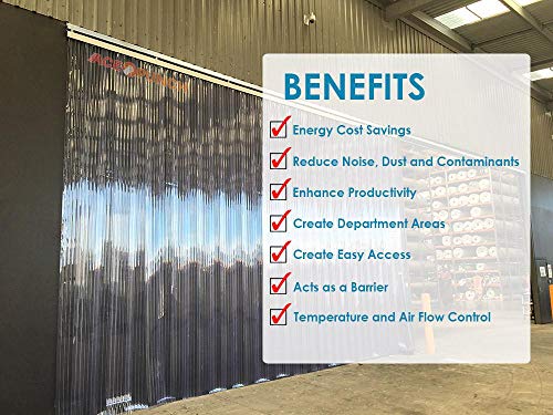 Acepunch Pvc Plastic Strip Curtain 120cm X 210cm 4 X 7 Ft