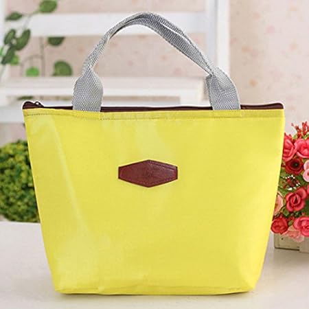 Pinkdose Yellow: 2018 Quality Bags of Free Shipping Waterproof Portable Picnic Insulated Food Storage Box Tote Lunch Bag for Climbing Camping