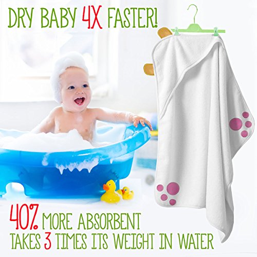 image for VIKING Baby Hooded Towel Bath Set Towels for Boys Girls Newborns by Ku