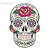 OSMdecals - Sugar Skull Sticker Version 20 - Day of the Dead Vinyl Wall Home Decor Car Window Bumper Decal Sticker