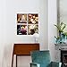 sechars - 4 Pieces Canvas Wall Art Zen Stone Calming Candles and Frangipani Pictures Modern Zen Painting Prints Giclee Art Work for Home Office Spa Yoga Room Framed Ready to Hang