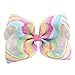 6 Pcs 8 Inch Large Colorful Bow Hairpin Girls Bows with Clip Hair Bows (Style 1)