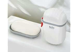 PFCTRJR Soap Travel Container, Portable Soap Case with Lid, Leakproof Soap Box, Soap Saver Dish with Cover, Plastic Soap Bar Holder (Oval), 2PCS