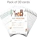 Papery Pop 30 Baby Shower Prediction and Advice Cards, Boy or Girl - Baby Shower Games Decorations Activities Supplies Invitations - Woodland Animals