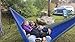 SEGMART Double XL Hammocks with Hammock Straps & Carabiners - Blue/Silver