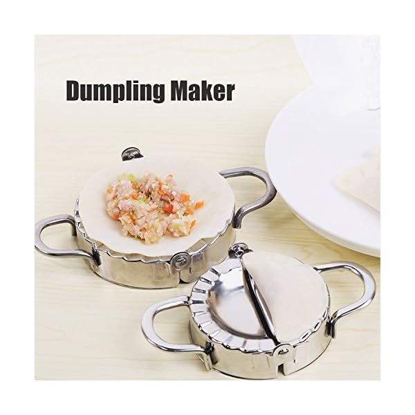 Dumpling Maker 2 PCS Stainless Steel Dumpling Mold and Dough Press for Home Kitchen,Stainless Steel Dough Press Dumpling… - Image 3